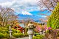 Stadt Gotemba und der Fuji, Japan