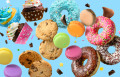Cupcakes, Donuts und Macarons