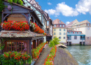 Ill-Kanal in Straßburg, Frankreich