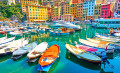 Hafen von Camogli, Genua, Italien