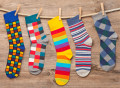 Mehrfarbige Socken