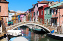 Santi Brücke, Burano, Venedig