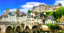 Mittelalterliche Stadt Saint-Aignan, Frankreich