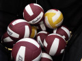 Dig Set Spike in Maroon Gold and White