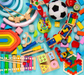 Viele Kinderspielzeuge