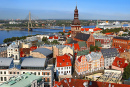 Altstadt und Vansu-Brücke, Riga, Lettland