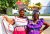 Palenquera-Frauen in Cartagena, Kolumbien