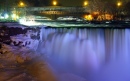 Amerikanische Wasserfälle Nachts