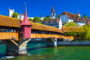 Spreuerbrücke in Luzern, Schweiz