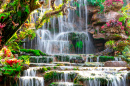 Huai Mae Khamin Wasserfall, Thailand