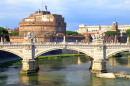 Ponte Sant'Angelo Ponte und das Schloss, Rom, Italien
