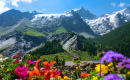 Malerischer Blick auf die französischen Alpen