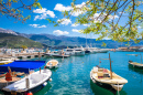 Boote am Pier, Budva, Montenegro