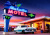Blue Swallow Motel an der Route 66, Tucumcari, Vereinigte Staaten von Amerika