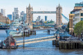 HMS Belfast und Tower Bridge, London
