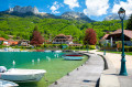 Stadt Talloires am Lac d’Annecy, Frankreich