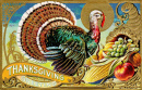 Vintage Thanksgiving-Grußkarte