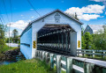 Anse St Jean Covered Bridge, Québec, Kanada