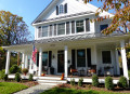 Traditionelles Holzhaus in Arlington, USA