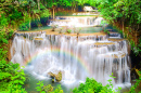 Waldwasserfall, Huay Mae Khamin,Thailand