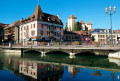 Fluss Thiou in Annecy, Frankreich