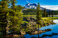 Sparks Lake und der South Sister Mountain, Oregon