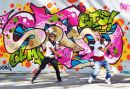 Hip Hop Tänzer in Paris, Frankreich