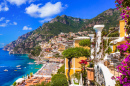 Herrliche Amalfiküste, Positano, Italien