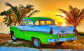 Ford Fairlane am Strand, Kuba