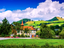 Häuser in einer Schweizer Kleinstadt