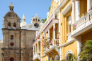 Alte spanische Kolonialbauten in Cartagena