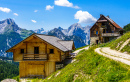 Häuser in den Alpen