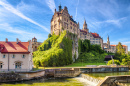 Schloss Sigmaringen auf einer Klippe, Deutschland