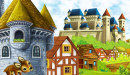 Märchenhaftes Königreich-Schloss