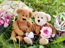 Zwei Teddybären im Vintage-Stil