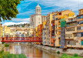 Eiffelbrücke in Girona, Spanien