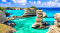 Torre di Sant Andrea Beach, Apulien, Italien