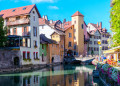 Fluss Thiou in Annecy, Frankreich