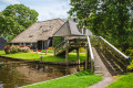 Wasserkanal in Giethoorn, Niederlande