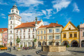 Masaryk-Platz von Trebon, Tschechien