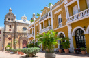 Old Historic Sanctuary In the Walled City of Cartagena, Colombia