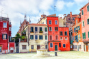 Das Stadtbild von Venedig, Italien