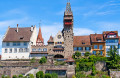 Die Altstadt von Bremgarten, Schweiz