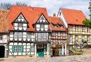 Fachwerkhäuser in Quedlinburg, Deutschland