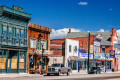 Authentische Straße in Panguitch, USA