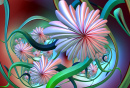 Blumen-Fraktal-Illustration