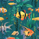 Unterwasserleben Illustration