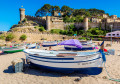 Strand von Tossa de Mar und Festung, Costa Brava