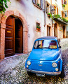 Oldtimer Fiat 500 in Malcesine, Italien