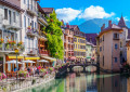 Der Fluss Thiou, Annecy, Frankreich